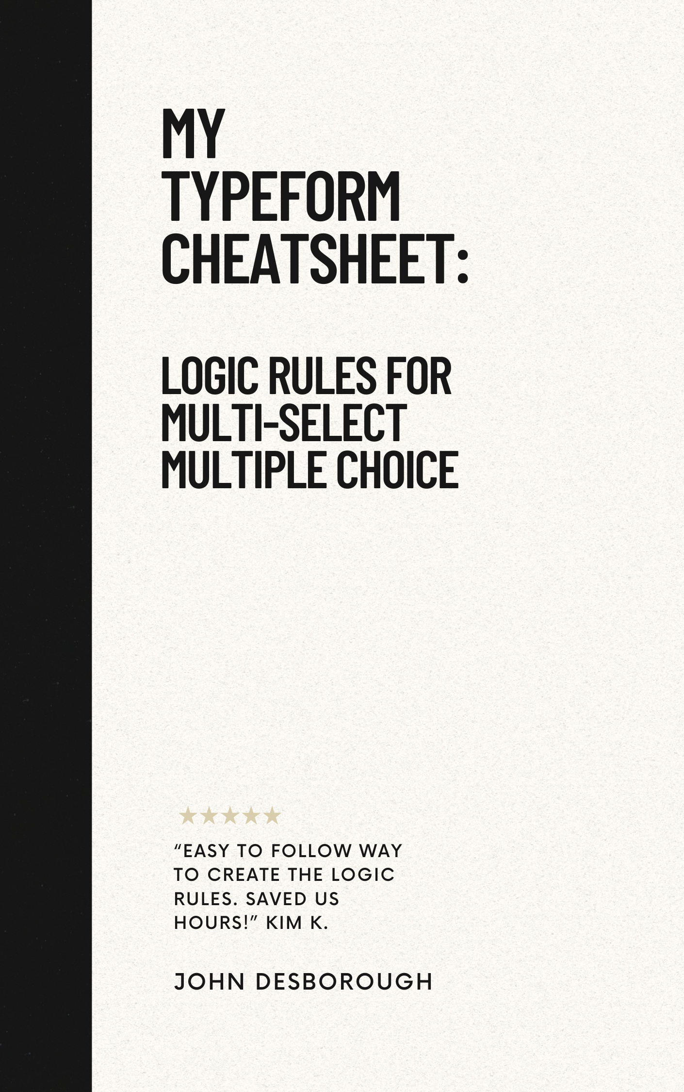 My Typeform Cheet Sheet My Typeform Cheet Sheet